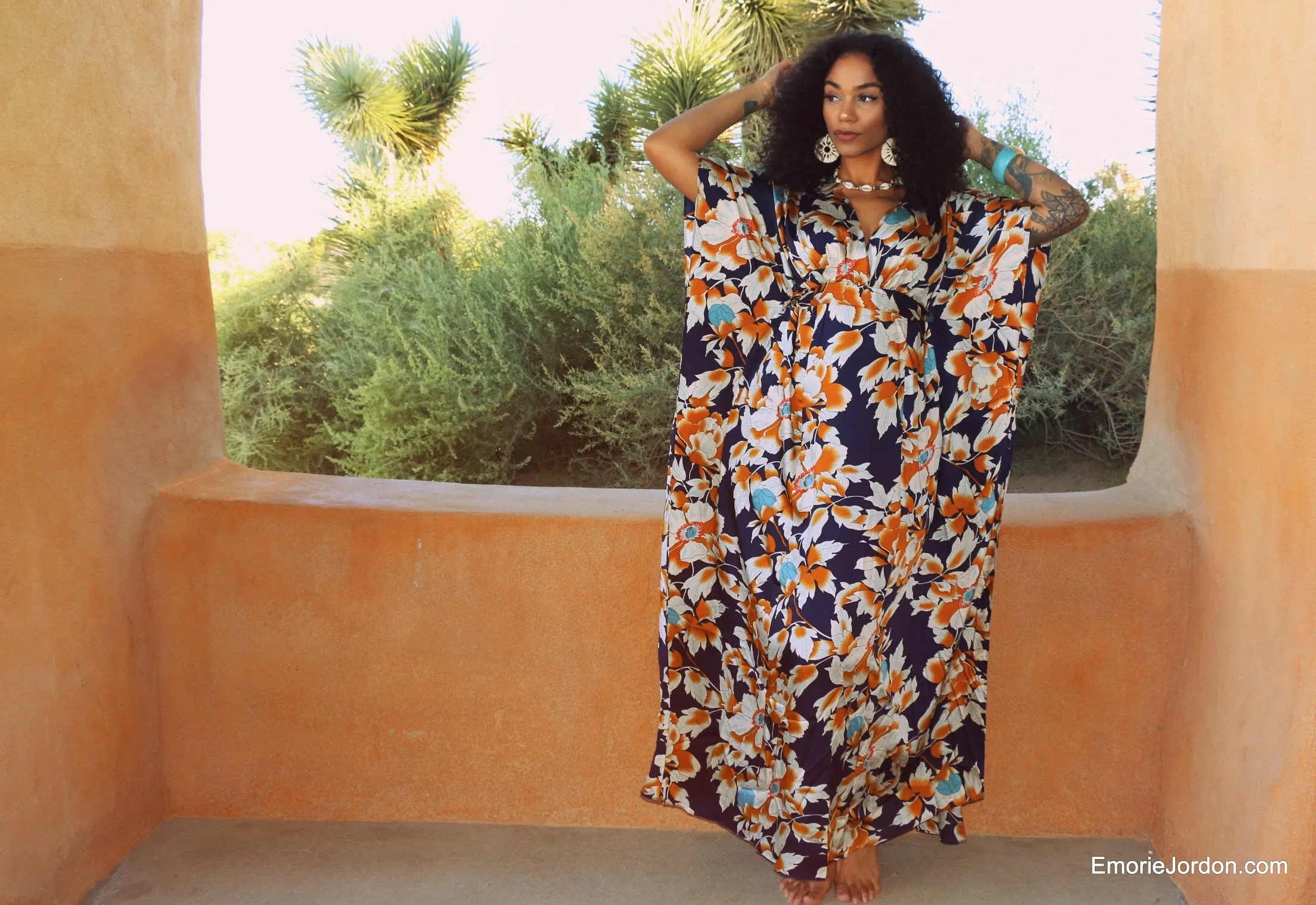 Cattleya Caftan Maxi Dress