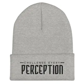 Challenge Every Perception Signature Cuffed Beanie