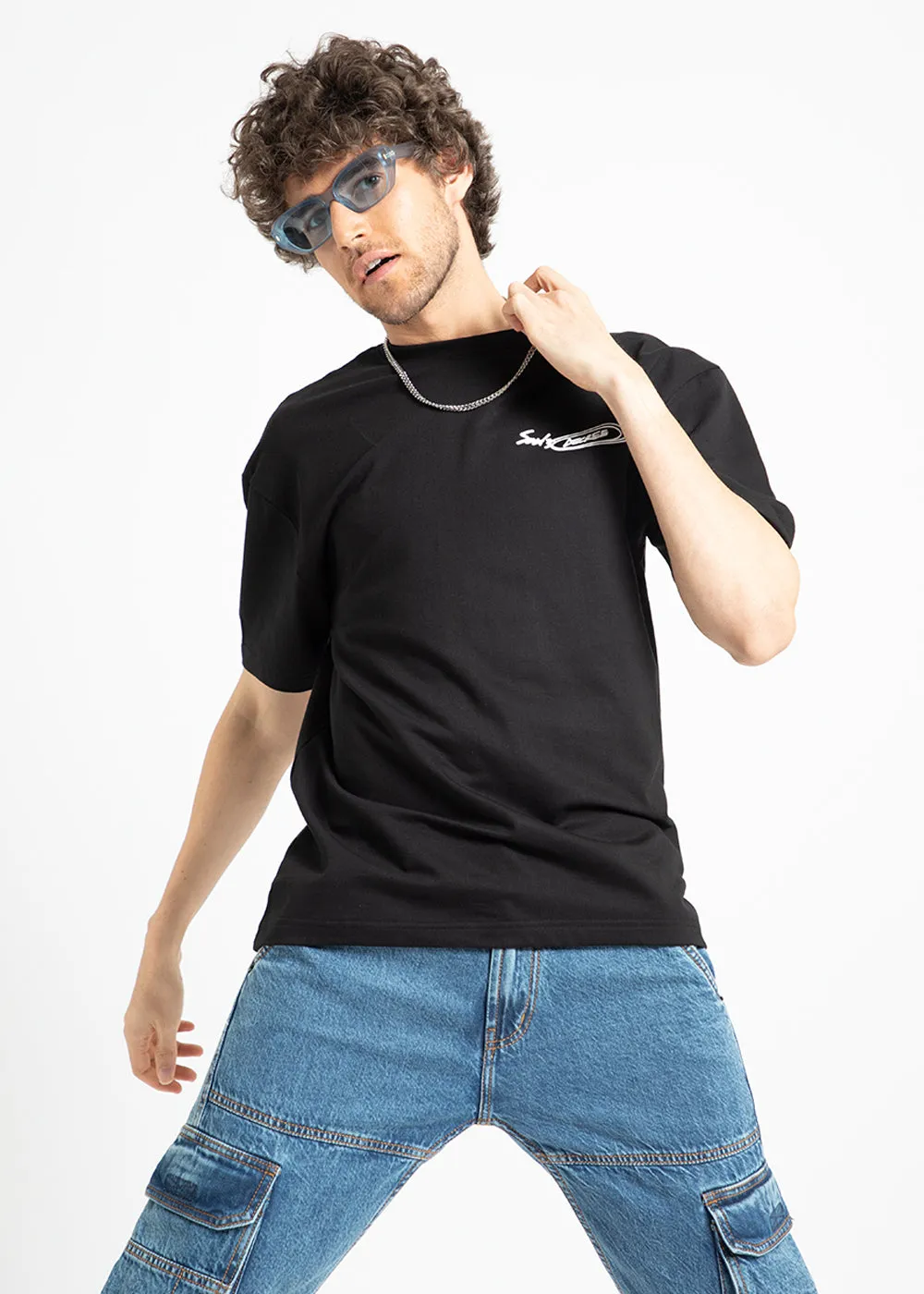 Charcoal Black Oversized T-shirt