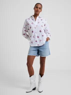 Charla Rhodes Poplin Embroidered Popover Shirt