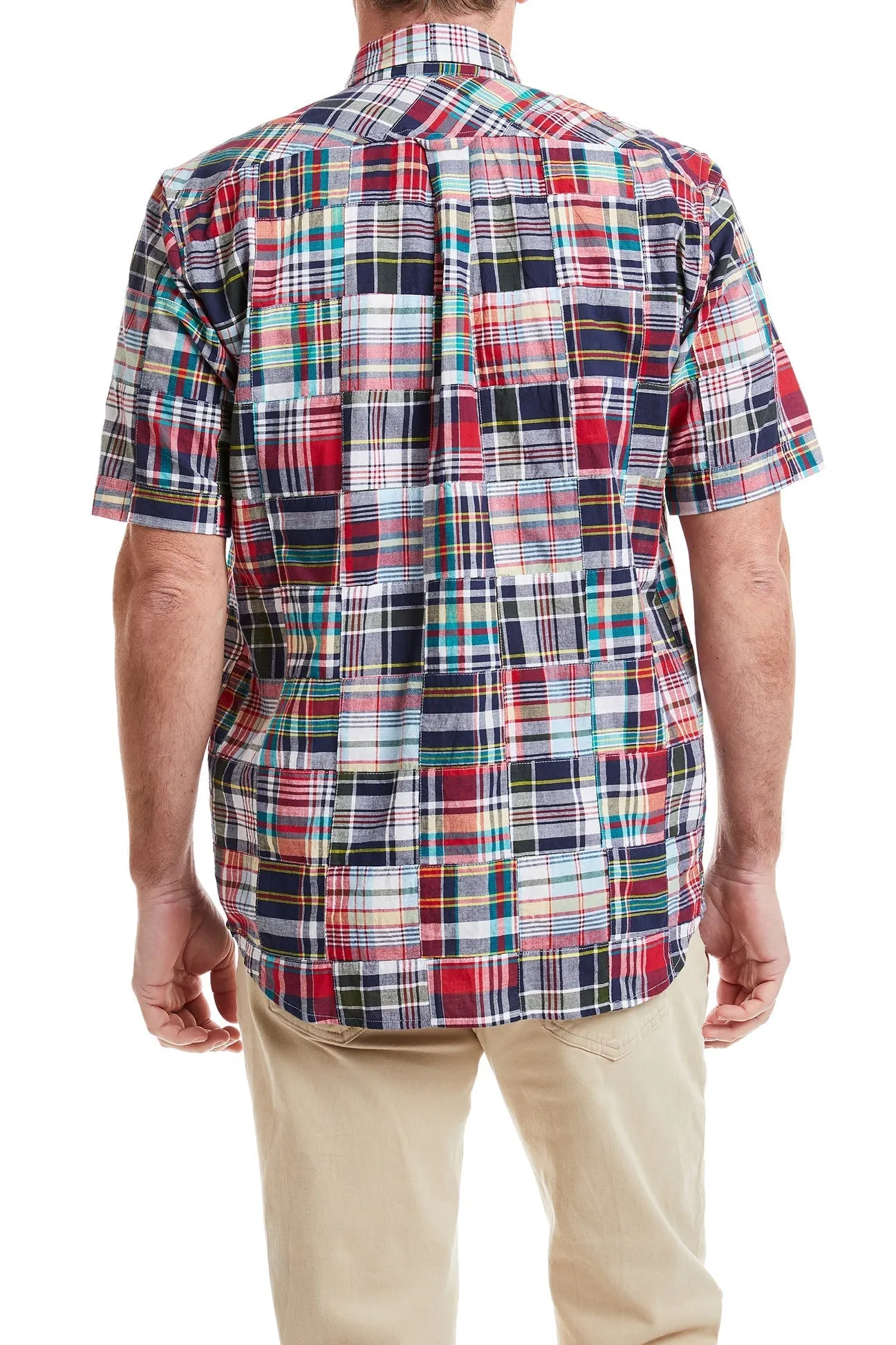 Chase Short Sleeve Shirt Chancellor Patch Madras