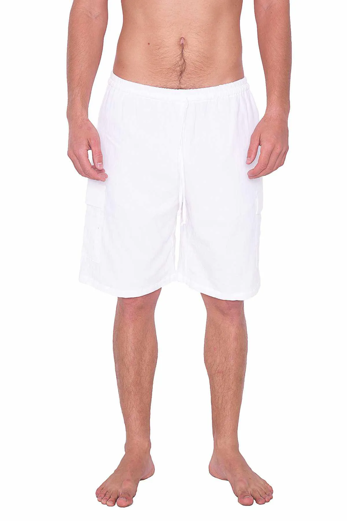 COMFY LOOSE WHITE COTTON SHORTS