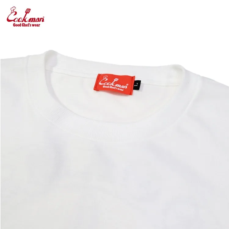 Cookman Long Sleeve Tees - Cutlery : White