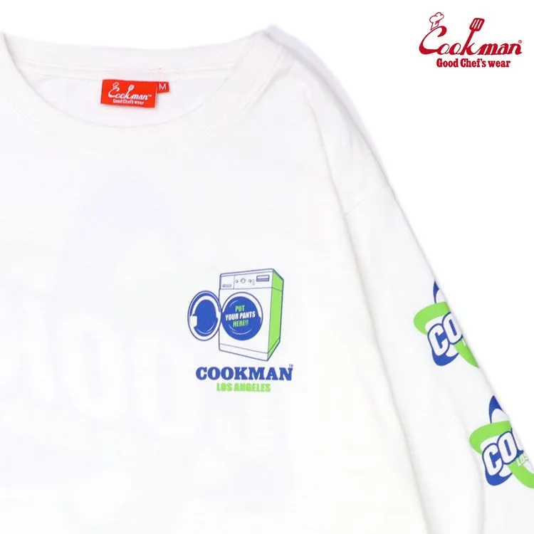 Cookman Long Sleeve Tees - Laundry : White