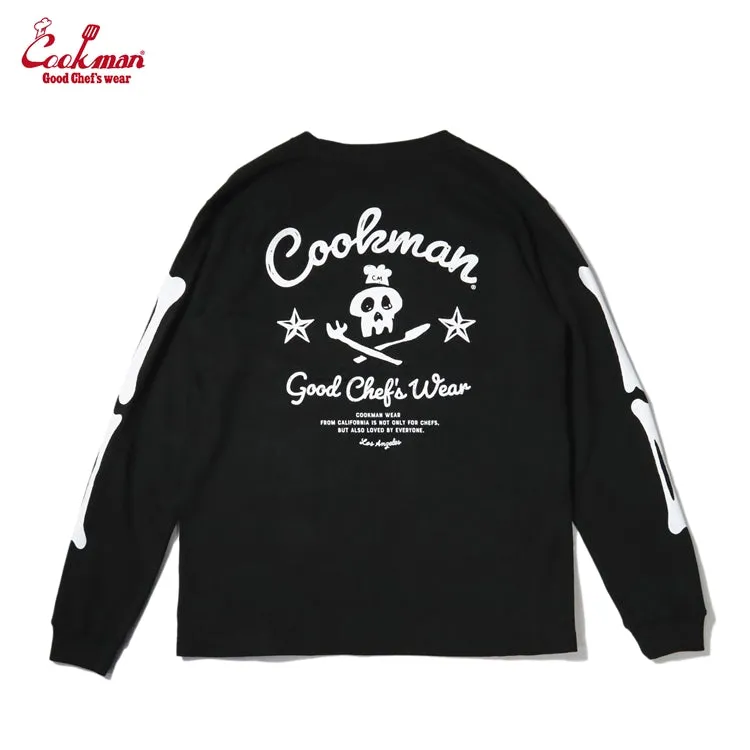 Cookman Long Sleeve Tees - Skull : Black