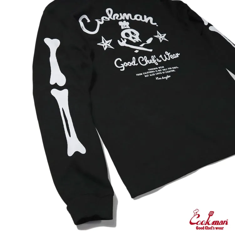 Cookman Long Sleeve Tees - Skull : Black