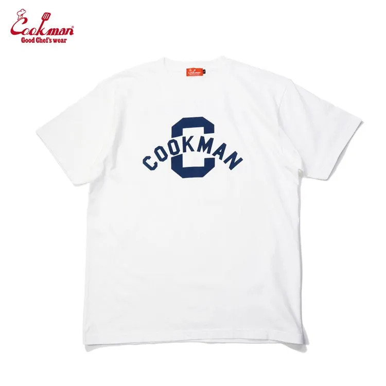 Cookman Tees - Flock Arch : White