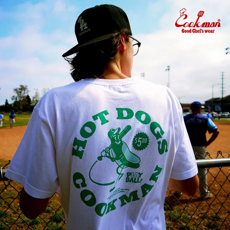 Cookman Tees - Hot Dog Hitter : White