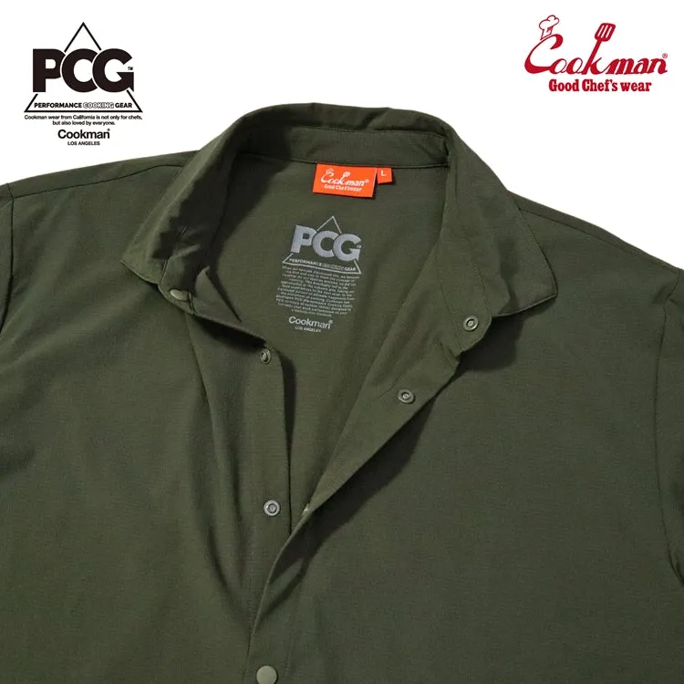 Cookman Work Shirts Short Sleeve Light - Olive