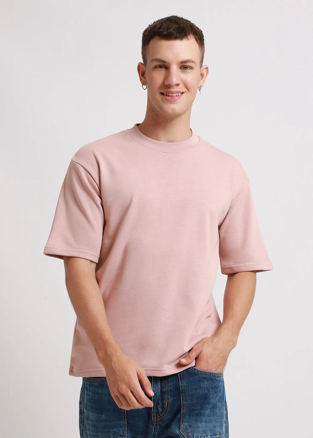 Crepe Oversized Basic T-shirt