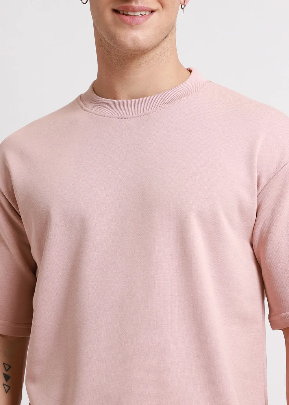 Crepe Oversized Basic T-shirt