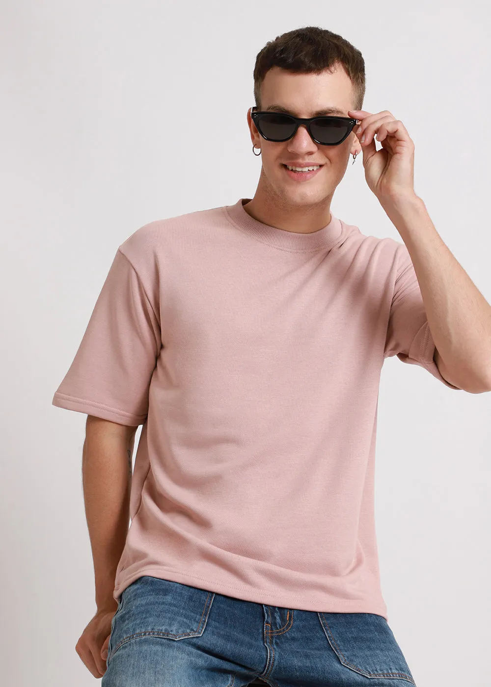 Crepe Oversized Basic T-shirt