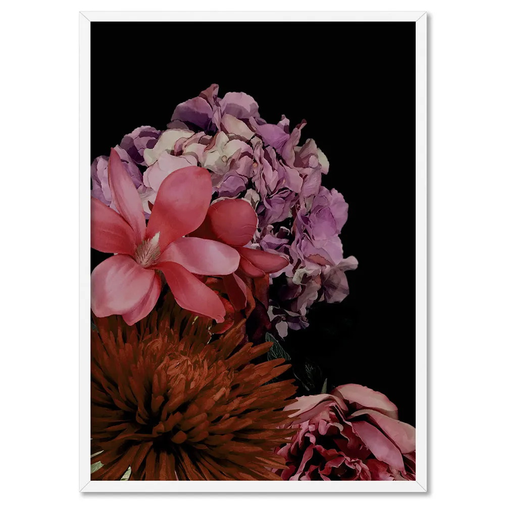 Dark Floral II - Art Print