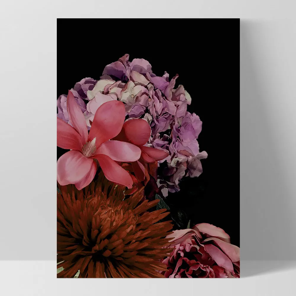 Dark Floral II - Art Print