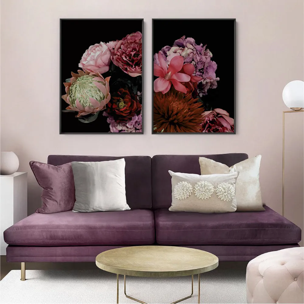 Dark Floral II - Art Print