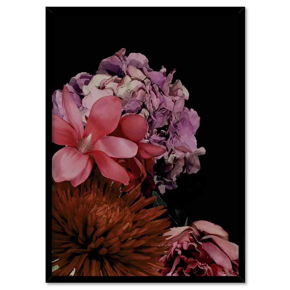 Dark Floral II - Art Print