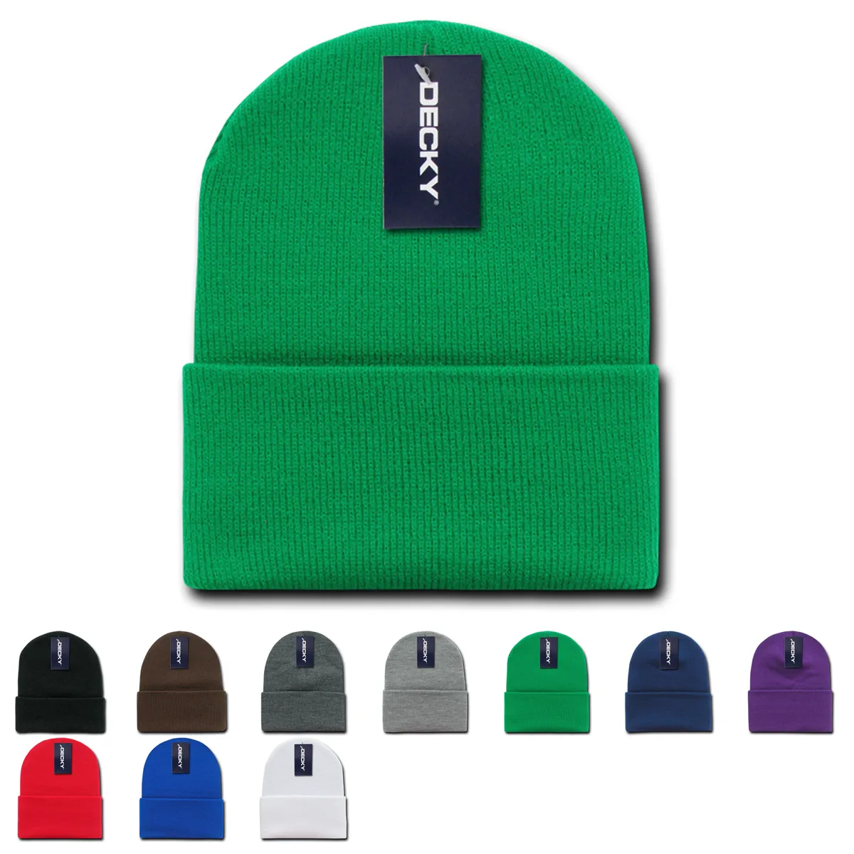 Decky 613 - Acrylic Long Beanie, Knit Cap - 613