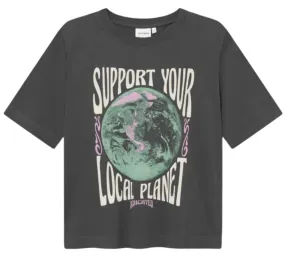 DEDICATED Vadstena t-shirt your planet charcoal women