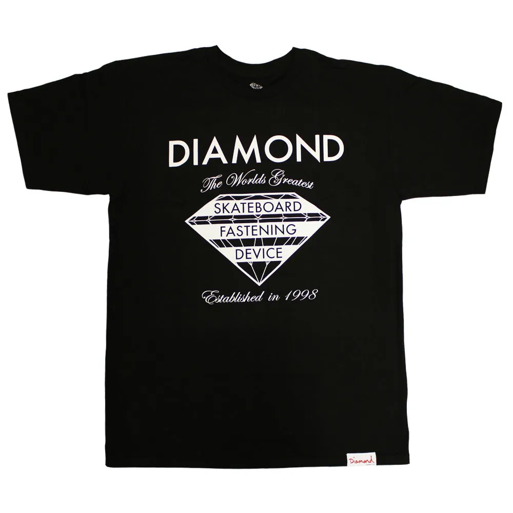 Diamond Supply Co Fastening Device T-Shirt Black