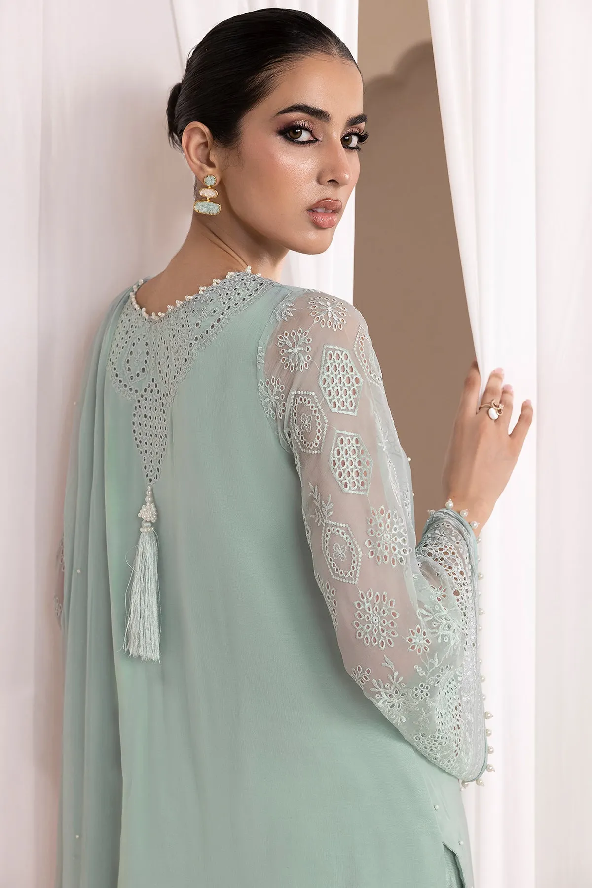 EMBROIDERED CHIFFON PR-842