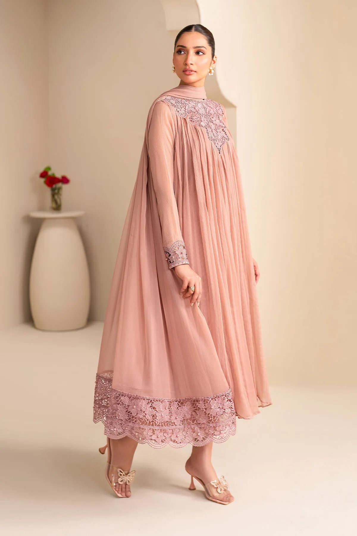 EMBROIDERED CHIFFON PR-923