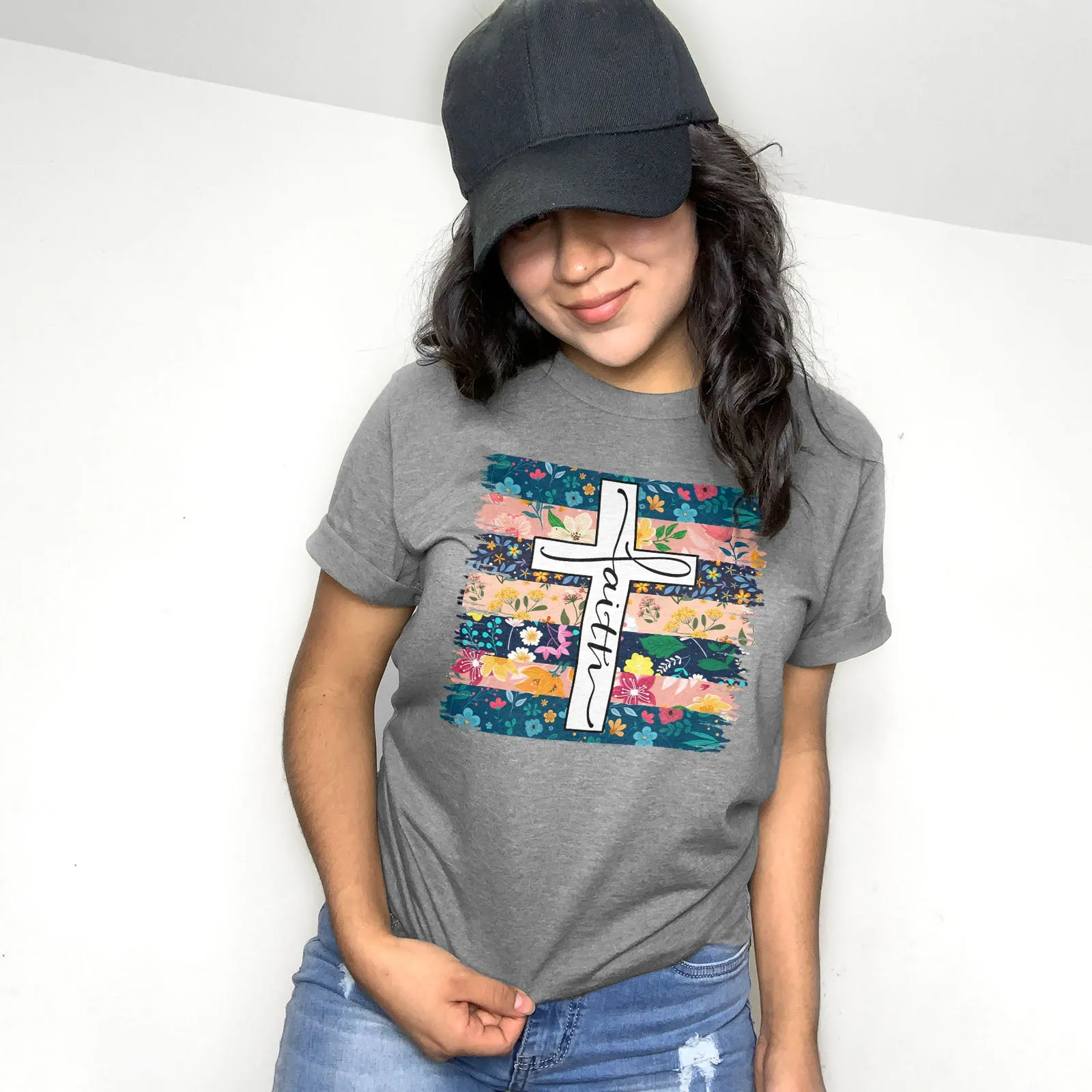 Faith Flower Stripes Tee