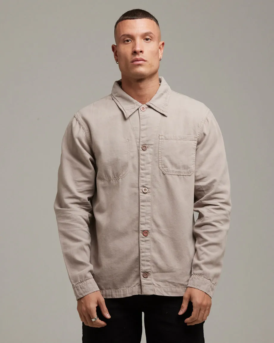 FORTUNA MEN'S OVERSHIRT | STONE