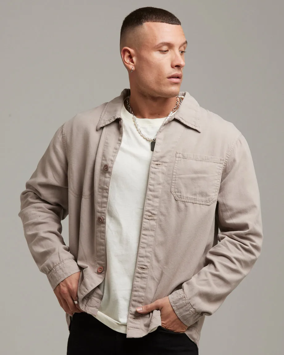 FORTUNA MEN'S OVERSHIRT | STONE