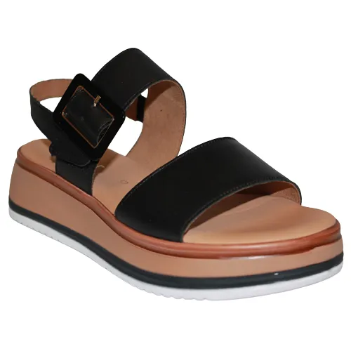 Gabor Wedge Sandals - 22.744 - Black