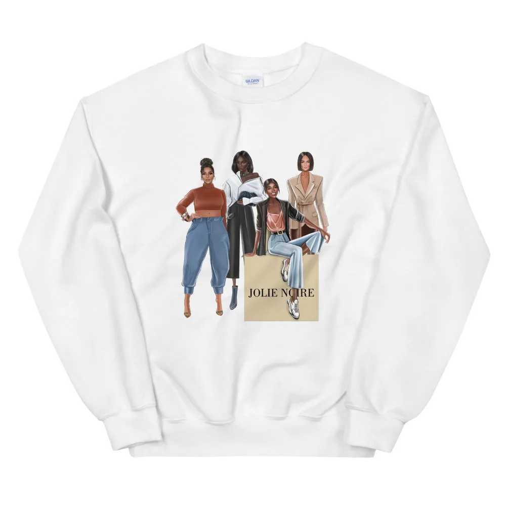 Girlfriends Sweatshirt- White