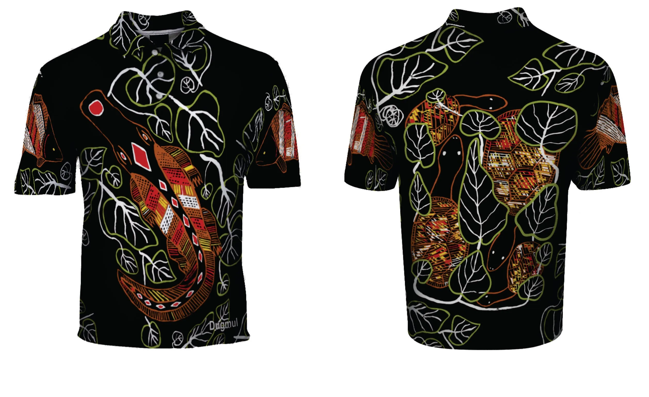 Graham Kenyon Polo Shirt - Dugmul Indigenous Art