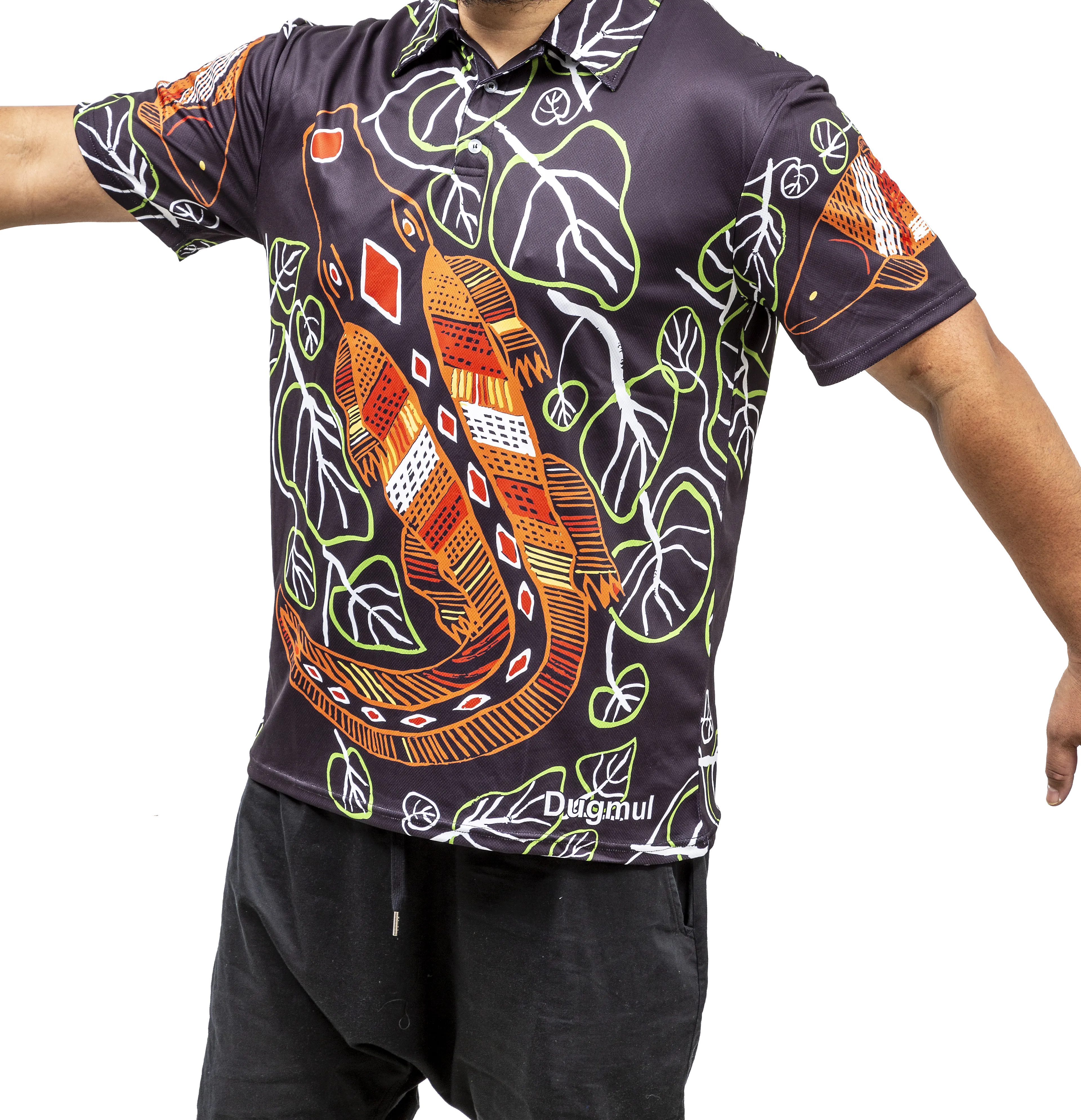 Graham Kenyon Polo Shirt - Dugmul Indigenous Art