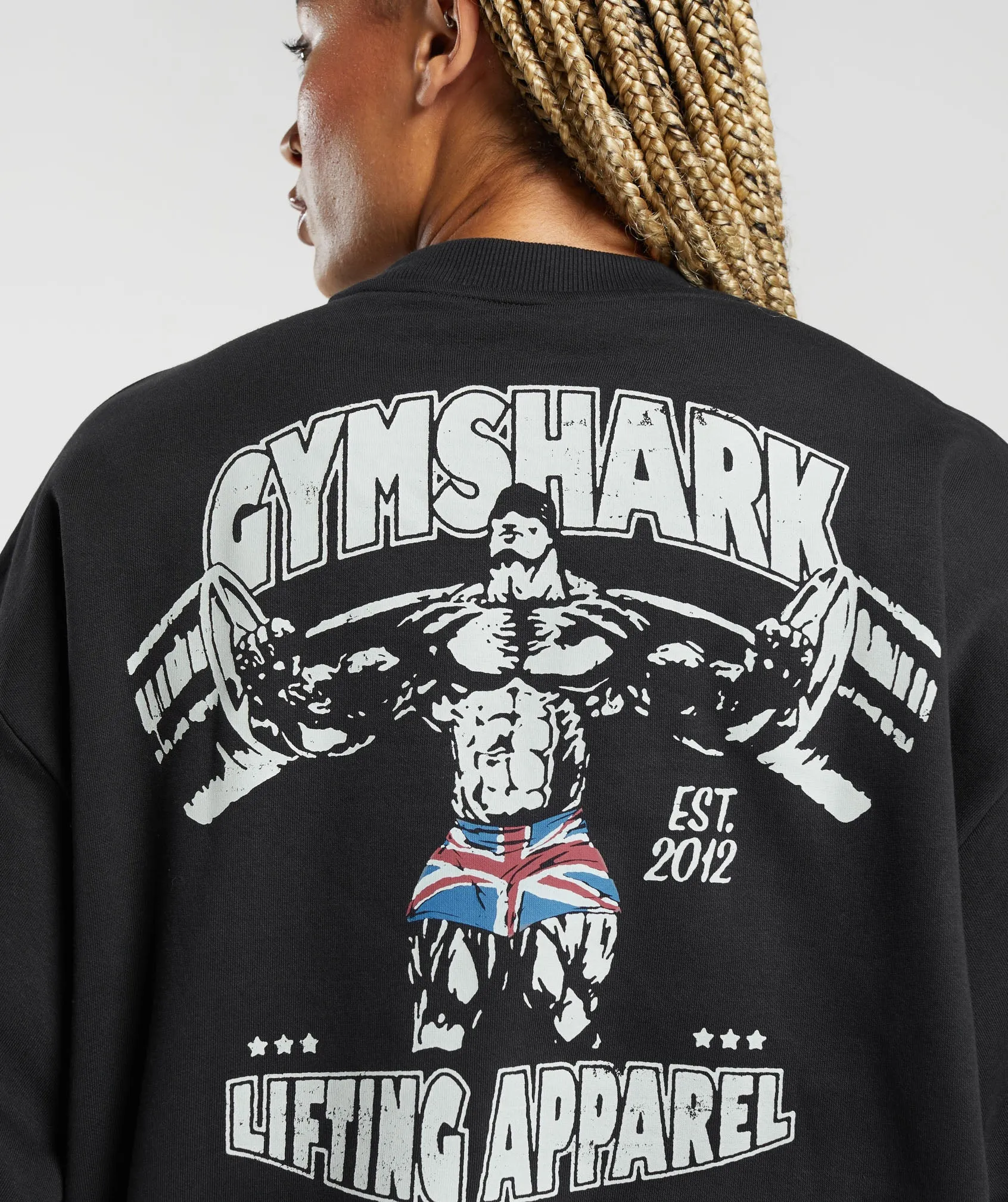 Gymshark Lifting Apparel Oversized Sweatshirt - Black