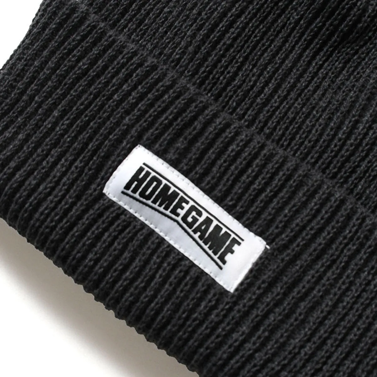 HOMEGAME - LONG BEANIE CHARCOAL【HG241402】