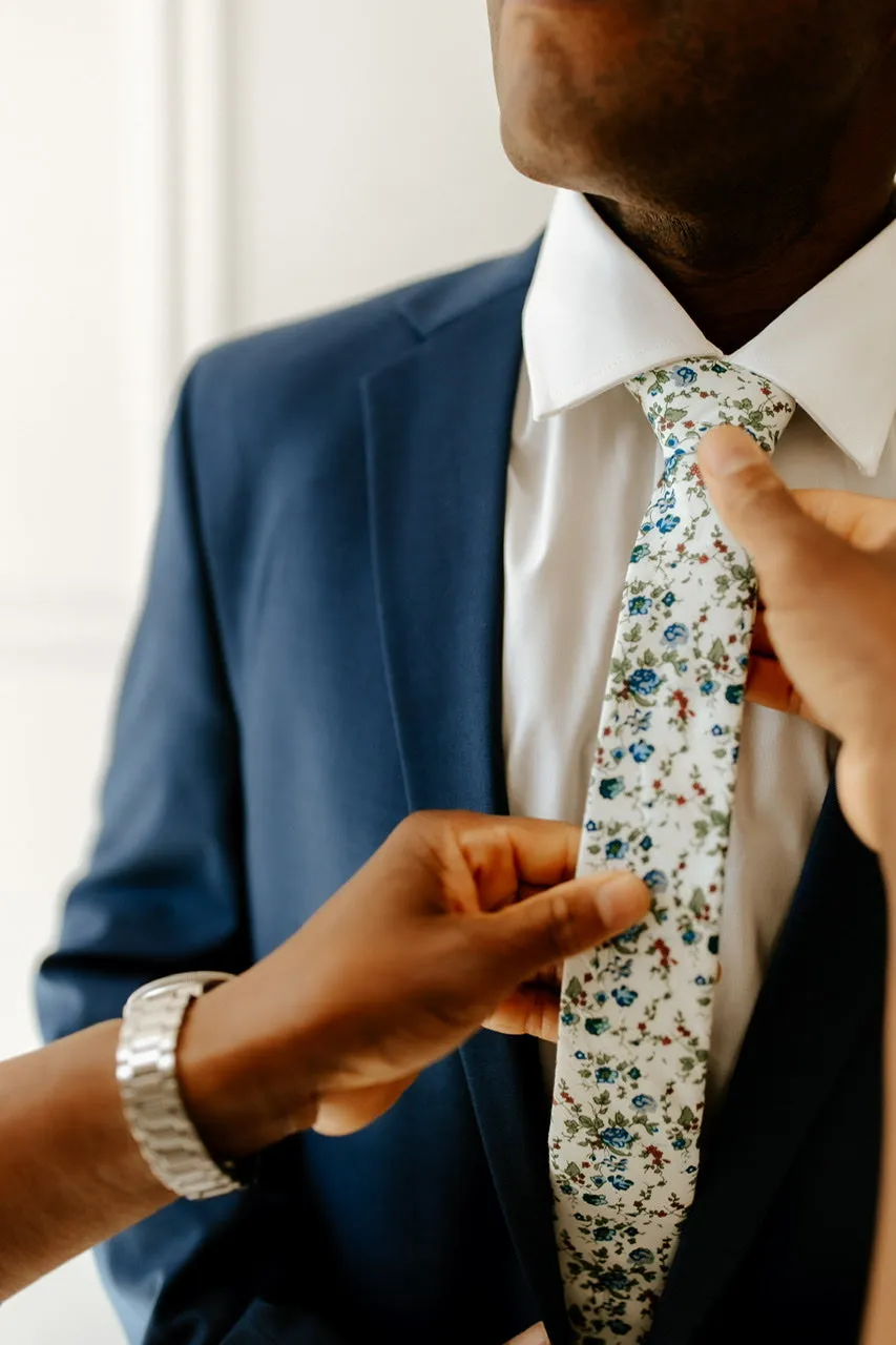 Jack Cotton Floral Neck Tie