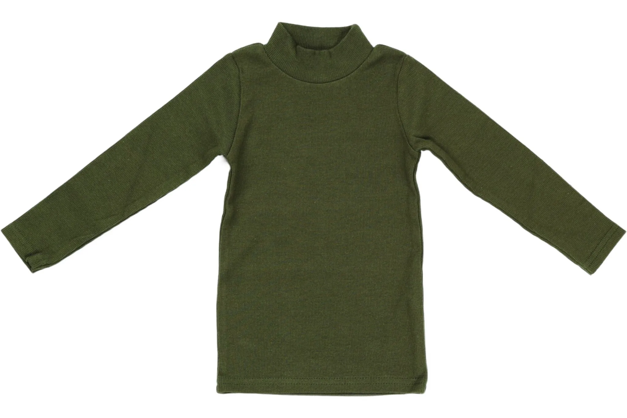 JayBee Ribbed Mockneck Hunter Green