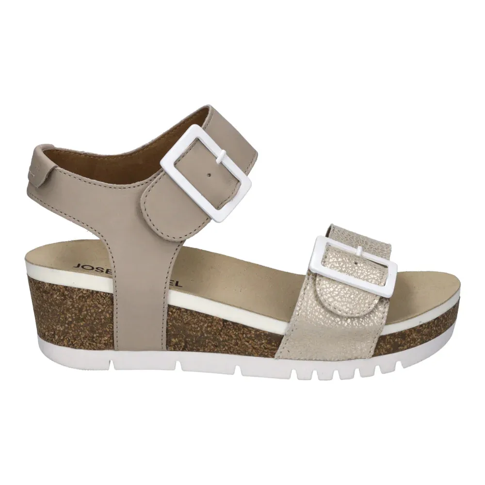 JOSEF SEIBEL QUINN 02 WEDGES CREME