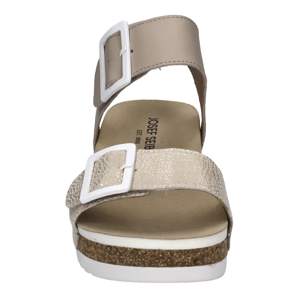 JOSEF SEIBEL QUINN 02 WEDGES CREME