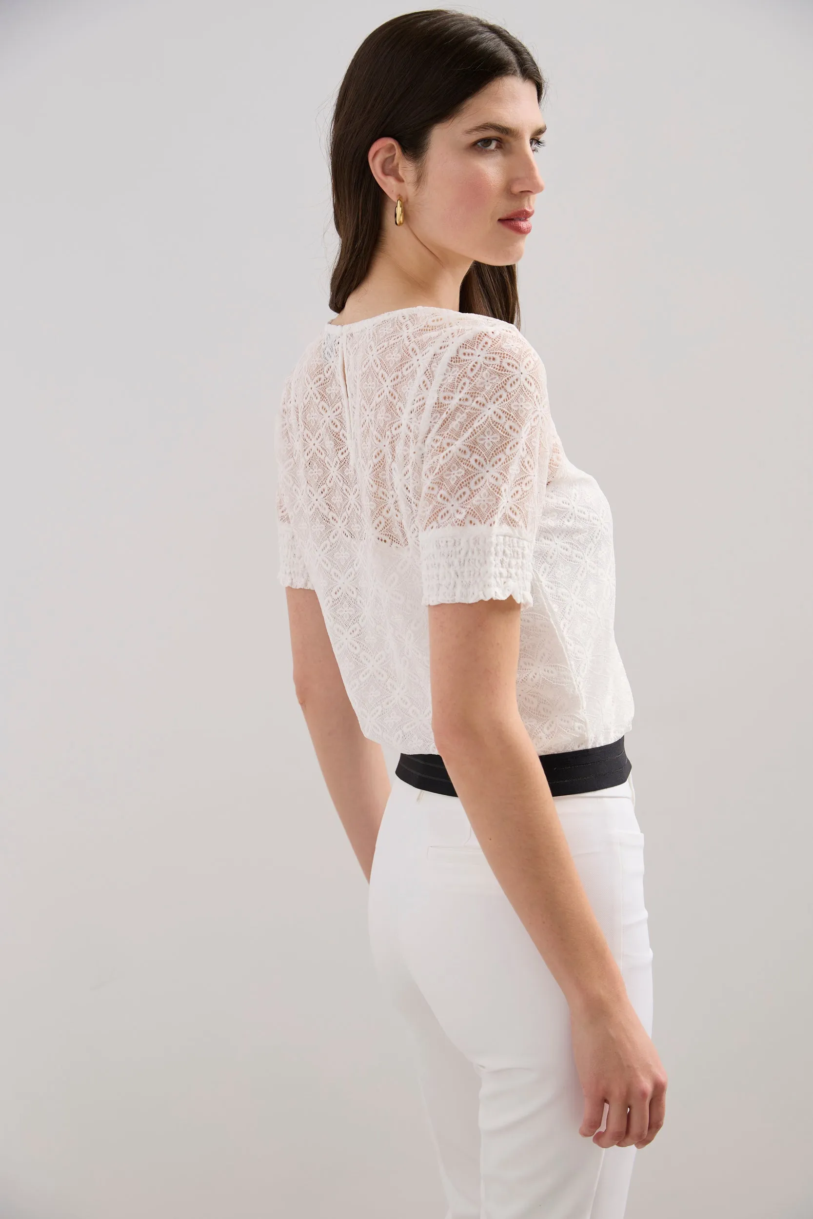 Lace top with cami