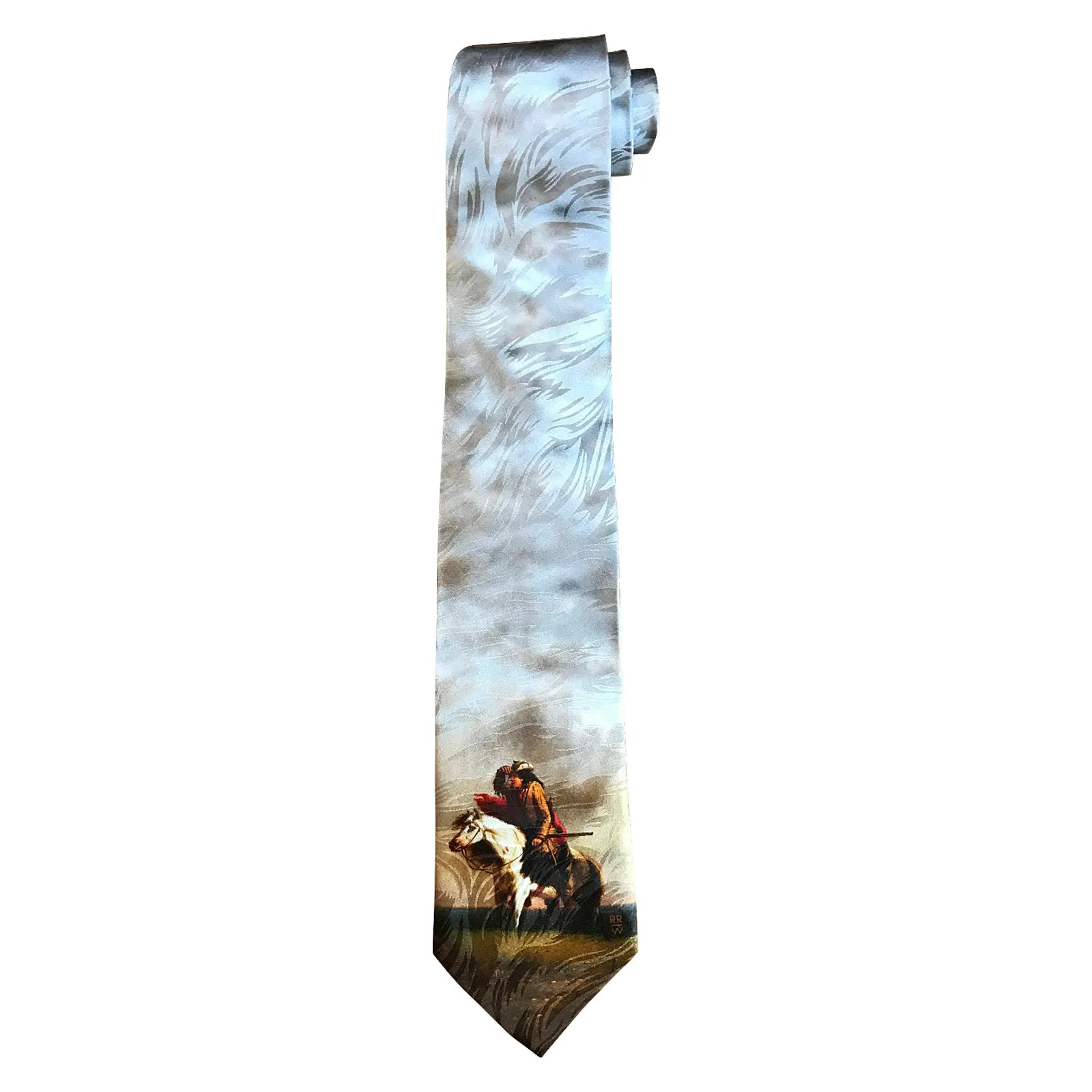 Limited-Edition the Lost Greenhorn Silk Tie by Alfred Jacob Miller