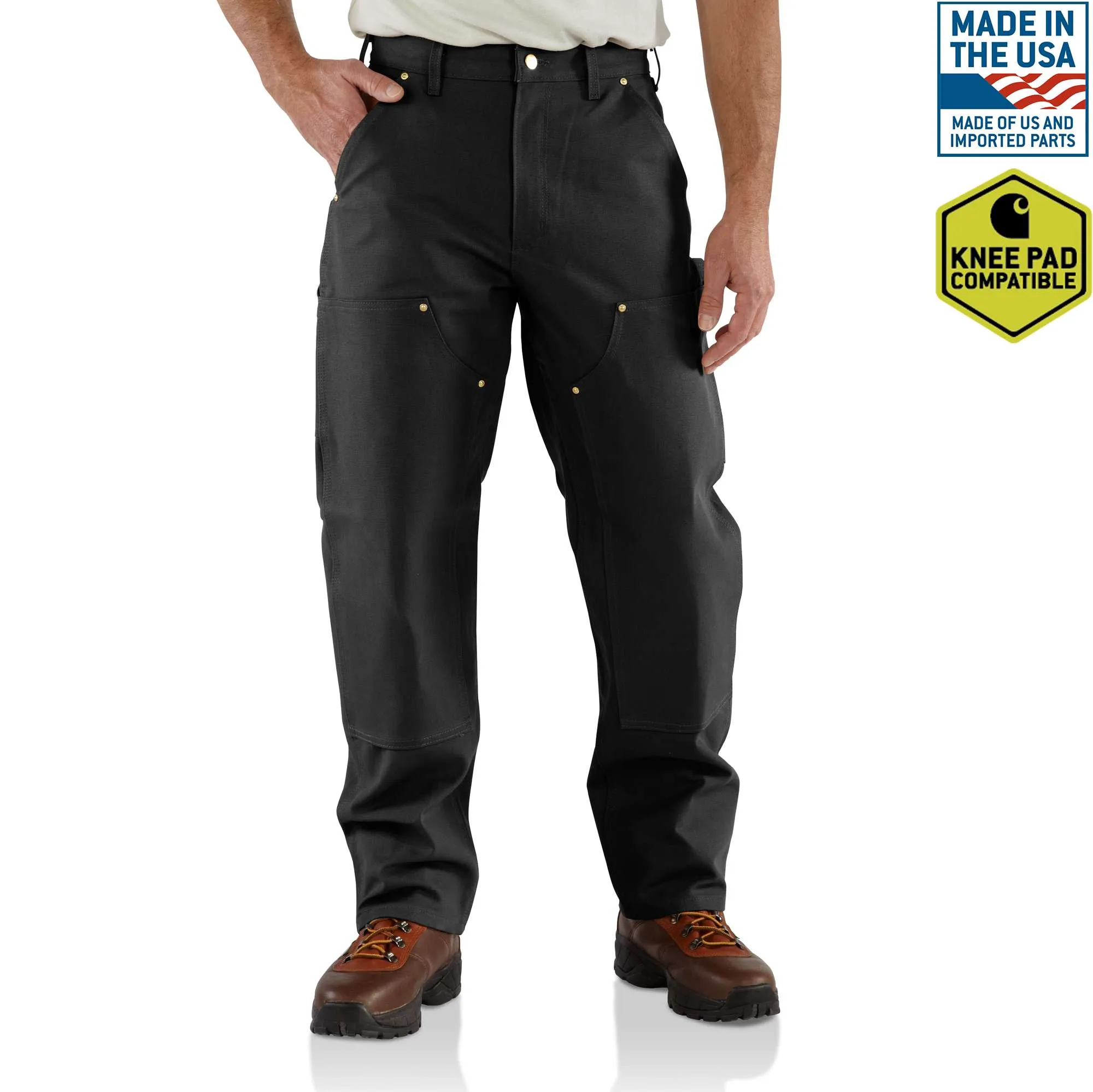 Loose Fit Firm Duck Double-Front Utility Work Pant