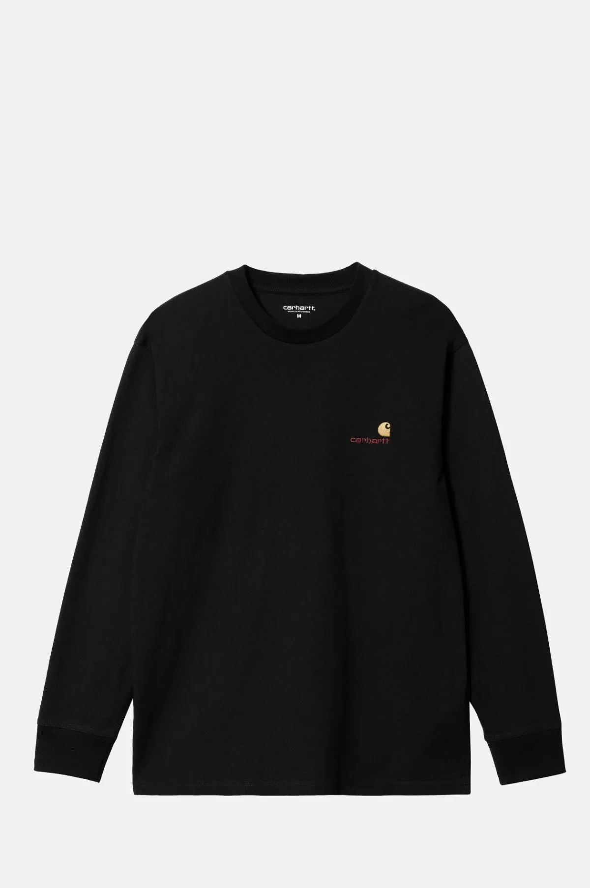 L/S American Script T-Shirt Black