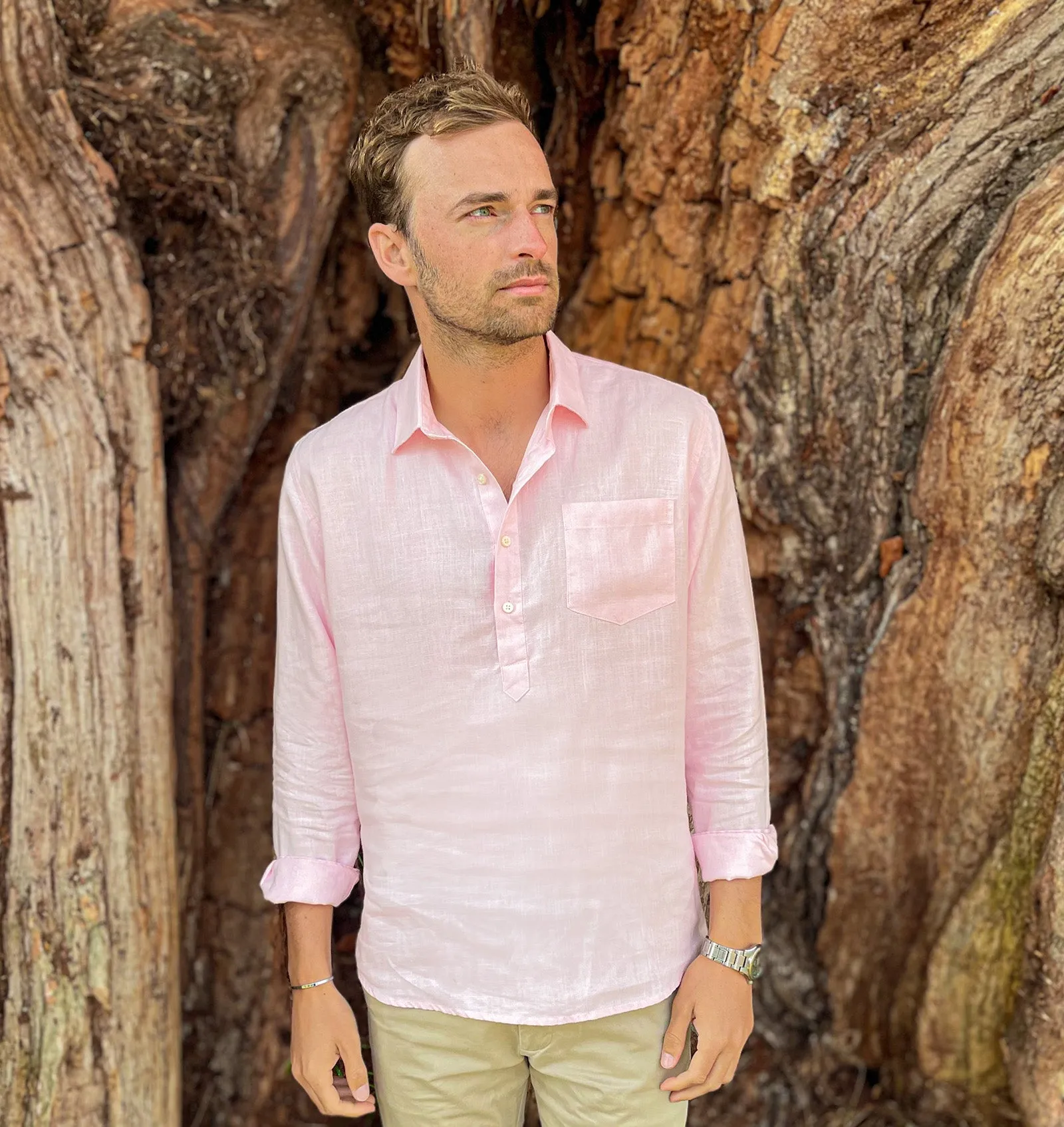 Lymington Pink Explorer Hemp Shirt