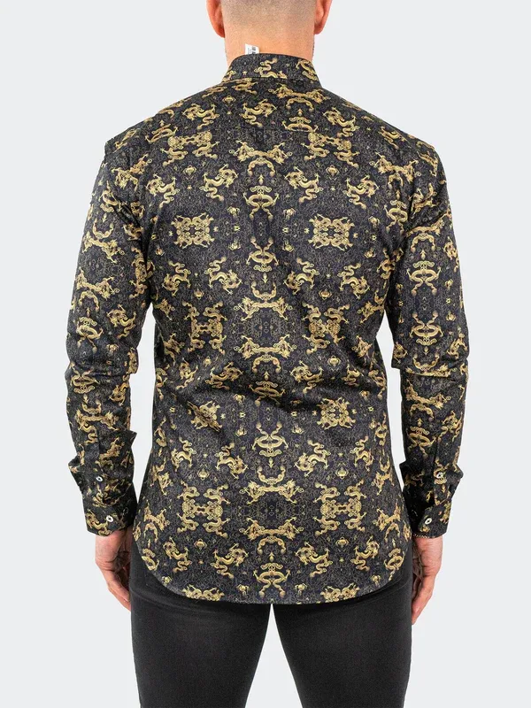 Maceoo Shirt Goldendragon | Black