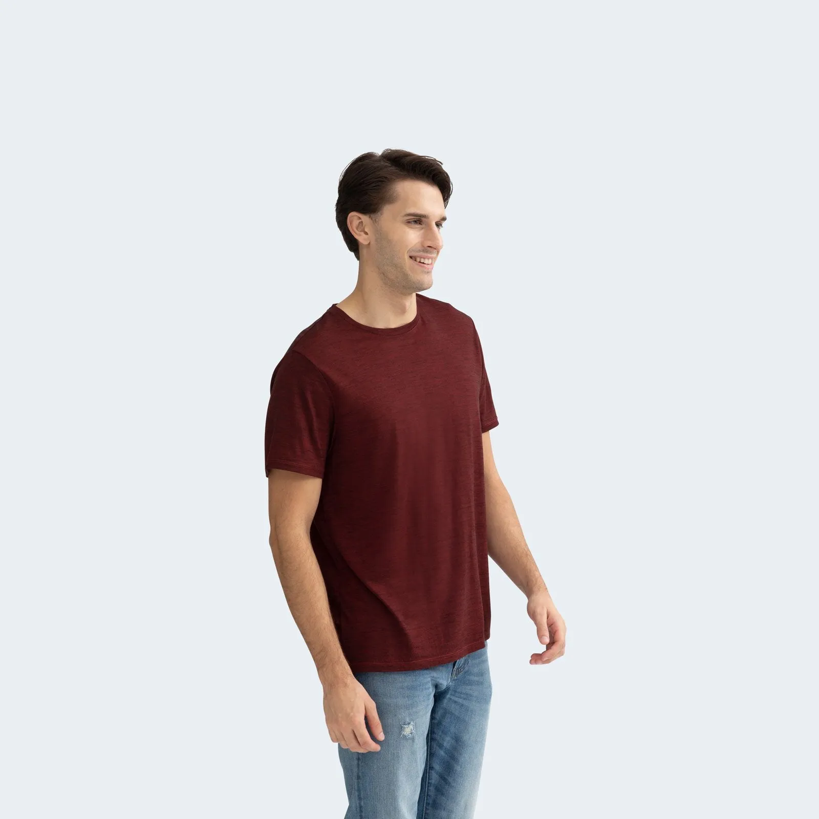 Men's Merino Wool Crew Neck T-Shirt