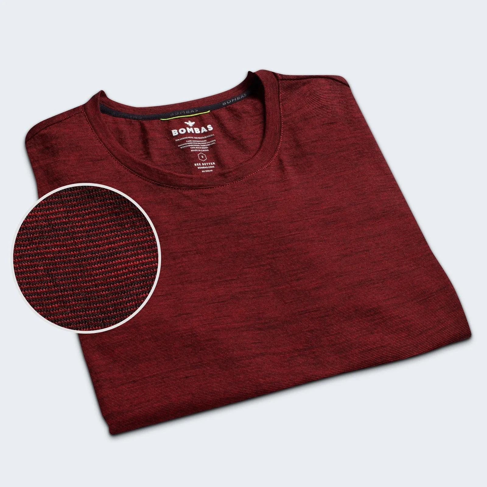 Men's Merino Wool Crew Neck T-Shirt