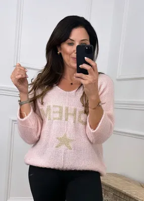 Mikela Pink BOHEME Sweater