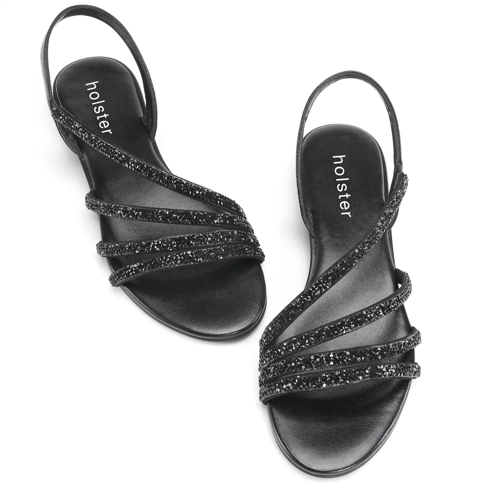 Party Low Wedge - Black