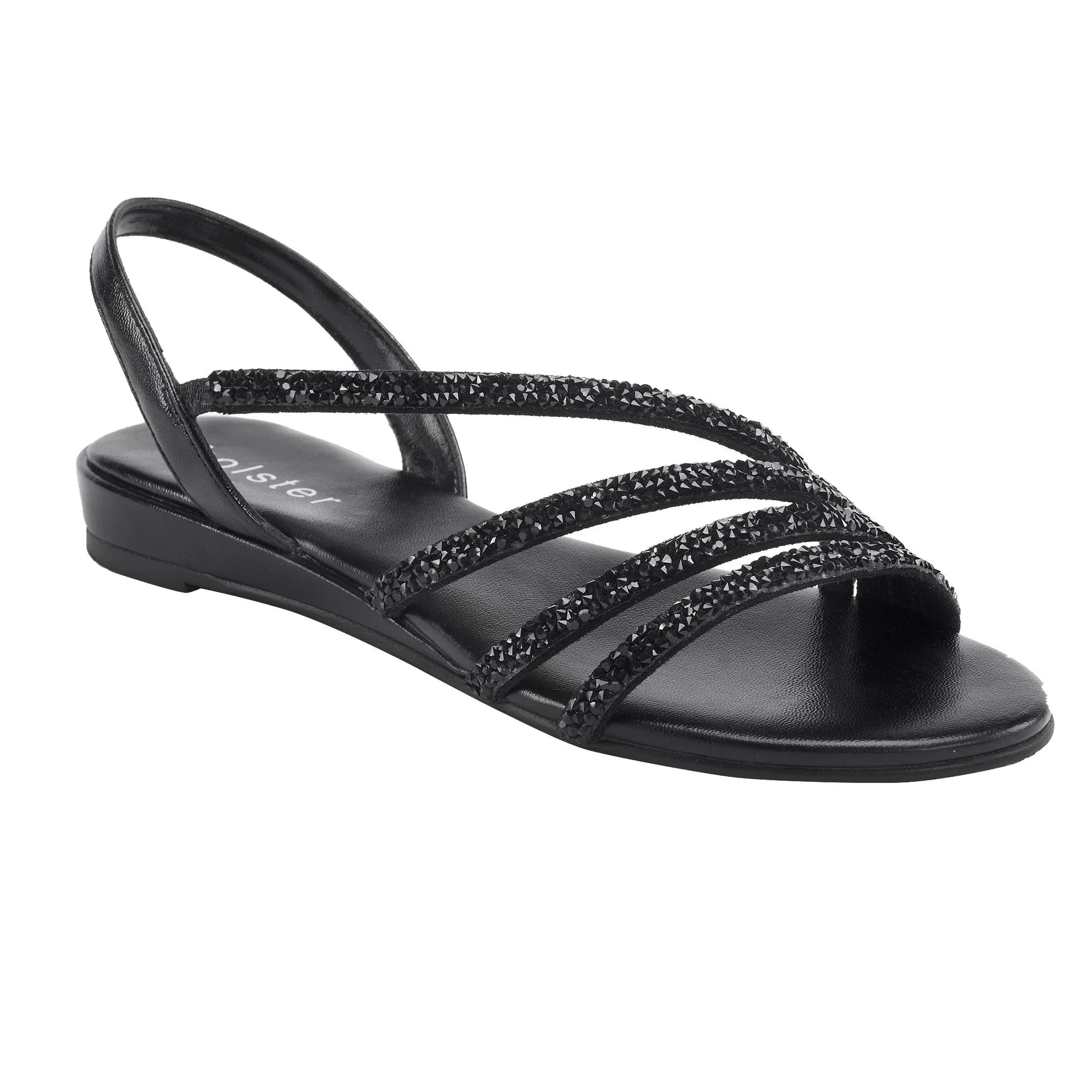 Party Low Wedge - Black