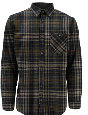 Point Zero JIN Checkered semi-fit overshirt | Navy